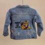 Personalised Baby/Toddler Denim Jacket With Tiger, thumbnail 2 of 8