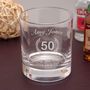 Personalised Whiskey Glass Set For 50th Birthday, thumbnail 1 of 6