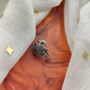 Oxidized Small Non Pierced Turtle Nose Pin, thumbnail 3 of 6