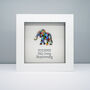 Personalised 14th Ivory Anniversary Elephant Frame Gift, thumbnail 1 of 5