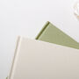Personalised Wedding Linen Guest Book Modern, thumbnail 6 of 12