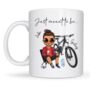Personalised Cycling Mug – Custom Chibi Character, Perfect Gift For Cyclists, thumbnail 1 of 9