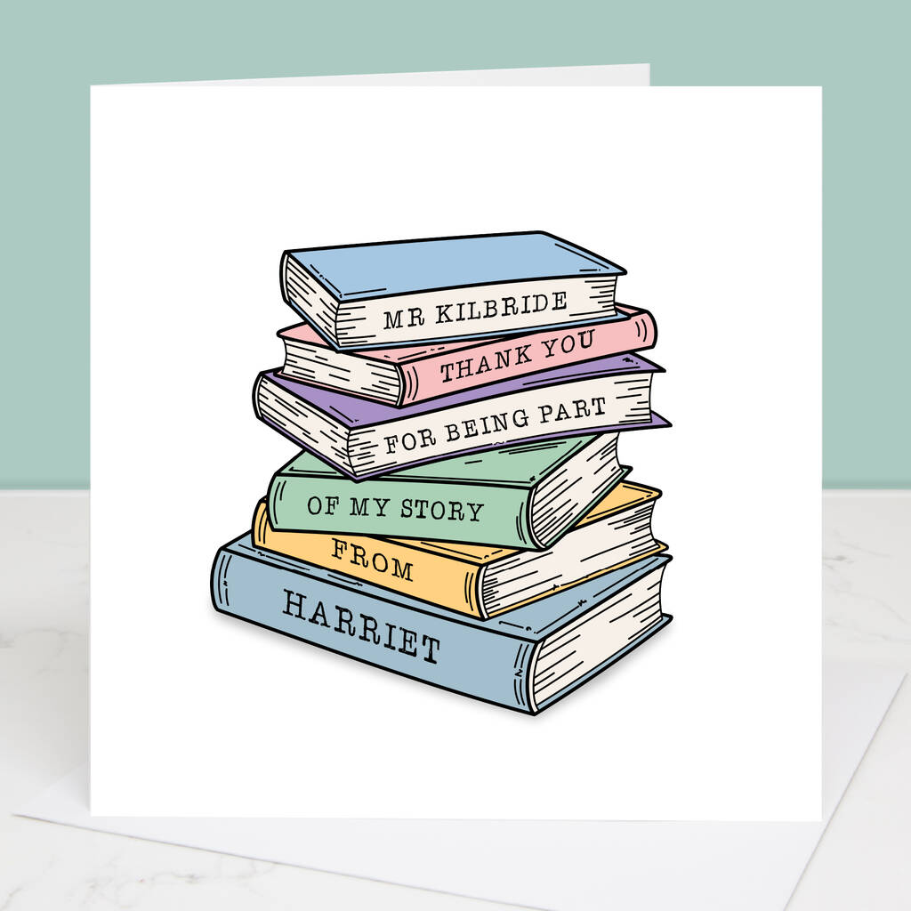 Part Of My Story Personalised Teacher Card, 1 of 5
