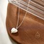 Sterling Silver Genuine Heart Baroque Pearl Pendant Necklace, thumbnail 4 of 12
