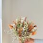Spring Meadow Dried Flower Bouquet In Terracotta, thumbnail 2 of 4
