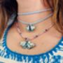 Moth Glitter Charm Necklace / Nature Inspired Gift / Forest Lover Gift / Cute Nature Accessories, thumbnail 9 of 9