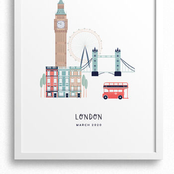 Personalised London City Print, 4 of 6