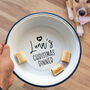 Personalised Pets Christmas Dinner Enamel Bowl, thumbnail 1 of 5