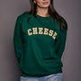 Personalised Varsity Slogan Christmas Sweatshirt, thumbnail 4 of 9