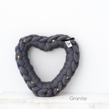 Large Chunky Heart Wreath With Lights, 6 of 12