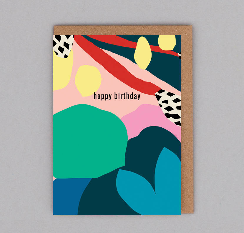 Contemporary Happy Birthday Card By Kitty Mc Call | notonthehighstreet.com