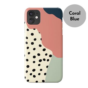 Wavy Shapes Polka Dot Phone Case, More Colours, 3 of 4
