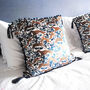 The Rabbit And Whippet Blues Eco Friendly Cushion, thumbnail 1 of 4