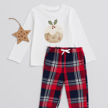 Personalised Baby's First Christmas Pyjamas Christmas Pudding, 3 of 3