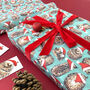 Hedgehog Christmas Wrapping Paper, thumbnail 3 of 12