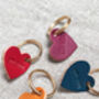 'Mam' Leather Heart Keyring, thumbnail 2 of 5