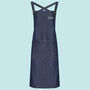 Cotton Canvas Cross Back Apron Personalised With Initials, thumbnail 3 of 7
