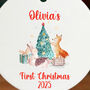 Personalised Baby's 1st Christmas Bauble Decoration, thumbnail 4 of 5