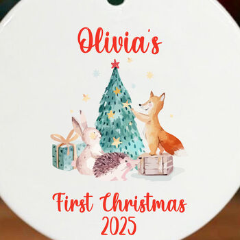 Personalised Baby's 1st Christmas Bauble Decoration, 4 of 5
