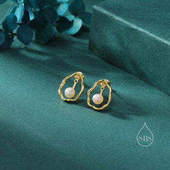 Two Way Pearl Ear Jacket In Sterling Silver, 4 of 10