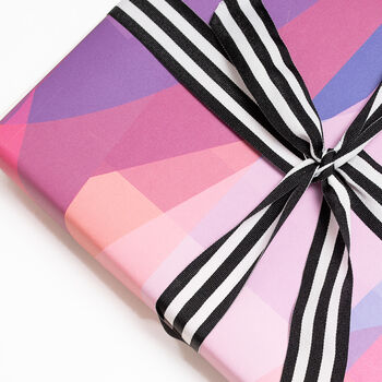Luxury Stained Glass Wrapping Paper | Blues And Pinks, 5 of 5