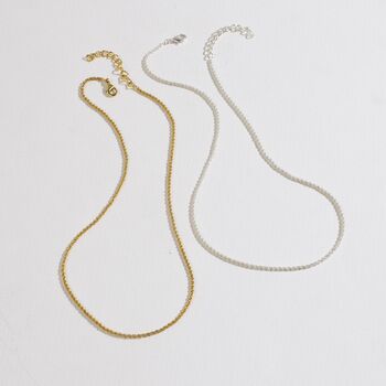 Rope Chain Necklace Gold, 3 of 3