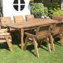Eight Seater Rectangular Garden Table Table Set, thumbnail 4 of 4