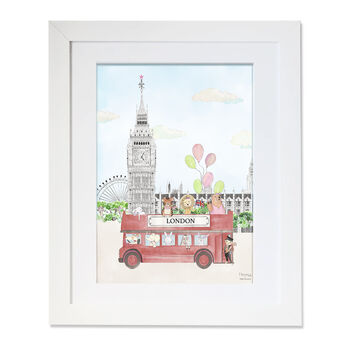 London Bus And Big Ben Children's Print, 4 of 4