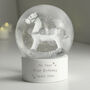 Rocking Horse Christmas Snow Globe For Children, thumbnail 2 of 6