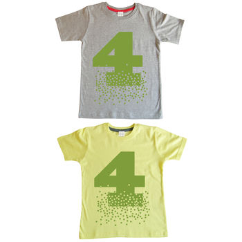 Age Number Kids T Shirt, 6 of 12
