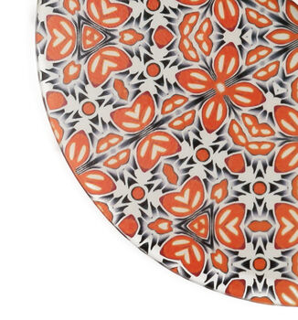 ‘Orange Fox Flower’ Retro Chopping Board, 3 of 7