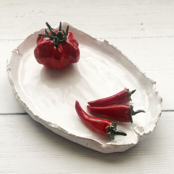 Gifts For Cooks: Ceramic Chillies And Tomato Dish, 5 of 6