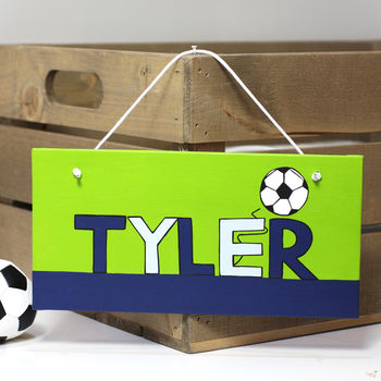 Personalised Football Team Canvas Sign, 6 of 11