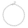 Oval Link Charm Bracelet Sterling Silver Or Gold Plated, thumbnail 3 of 6