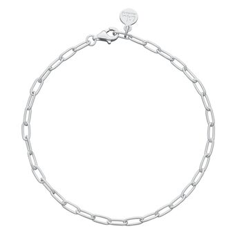 Oval Link Charm Bracelet Sterling Silver Or Gold Plated, 3 of 6