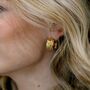 Wide Textured Hoop In Gold/Silver, thumbnail 1 of 5