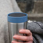 Circular Leakproof And Lockable Travel Mug 16oz Blue, thumbnail 1 of 8