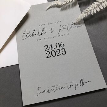 The Modernist Save The Date Cards, 4 of 10