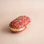 Ishaani Oval Clutch, Red Silk, thumbnail 4 of 4
