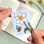 December Magnetic Birth Flower Bookmark Narcissus, thumbnail 6 of 7