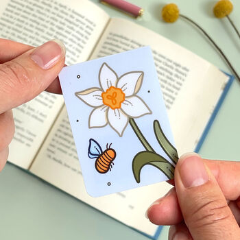 December Magnetic Birth Flower Bookmark Narcissus, 6 of 7