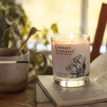 Curiouser And Curiouser Alice In Wonderland Candle Gift, 4 of 6