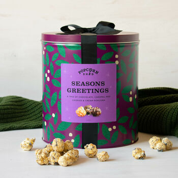 Season's Greetings Gourmet Popcorn Gift Tin, 3 of 5