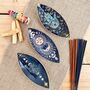 Enamelled Incense Burner Bowl Sun And Moon Design, thumbnail 3 of 7