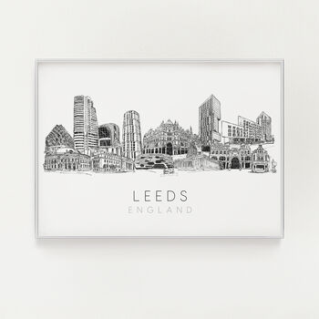 Leeds Skyline Cityscape Art Print, 4 of 10