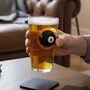 Personalised Pool Ball Beer Glass, thumbnail 2 of 9