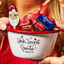 Personalised Chocolate Filled Secret Santa Treat Bowl, thumbnail 1 of 5