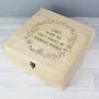 Personalised Floral Child Or Baby Wooden Memory Box, thumbnail 2 of 2