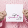 First Grandmothers Day Personalised Pink Card, thumbnail 1 of 4