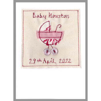 Personalised New Baby Girl Card, 3 of 12